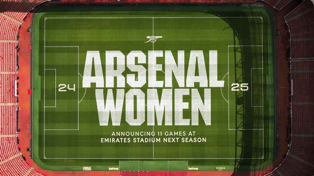 Arsenal Women: Announcing 11 games at Emirates Stadium next season