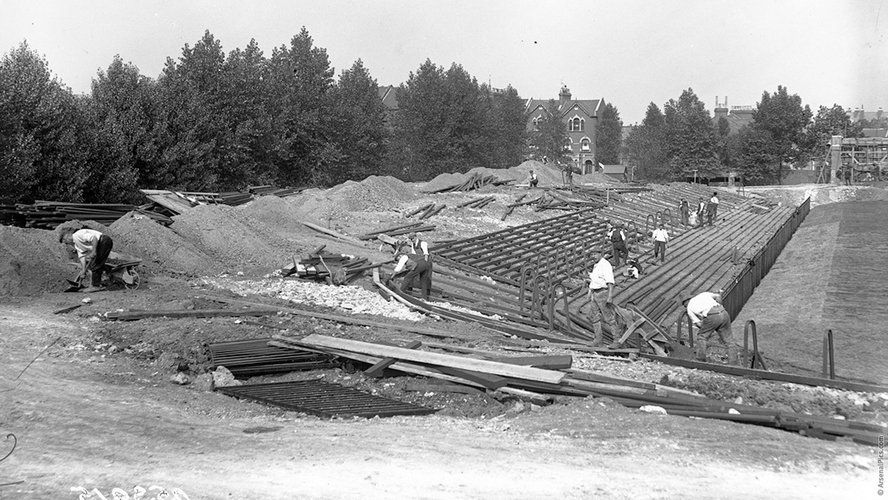North Bank Construction 1913