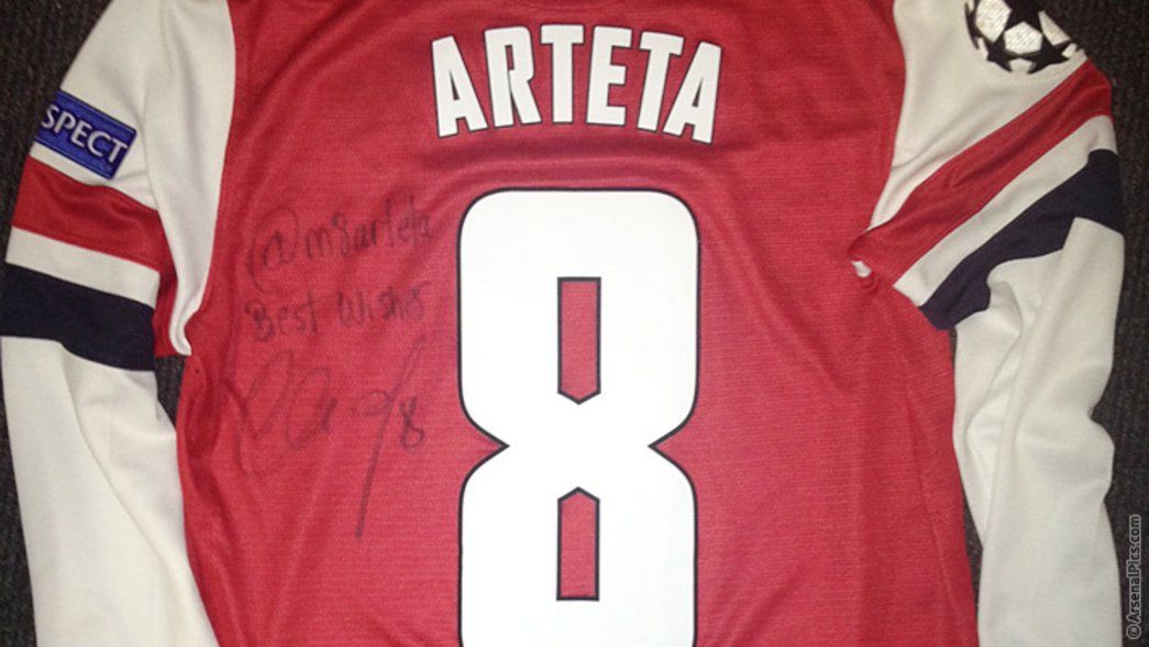 Mikel Arteta's shirt from Bayern Munich