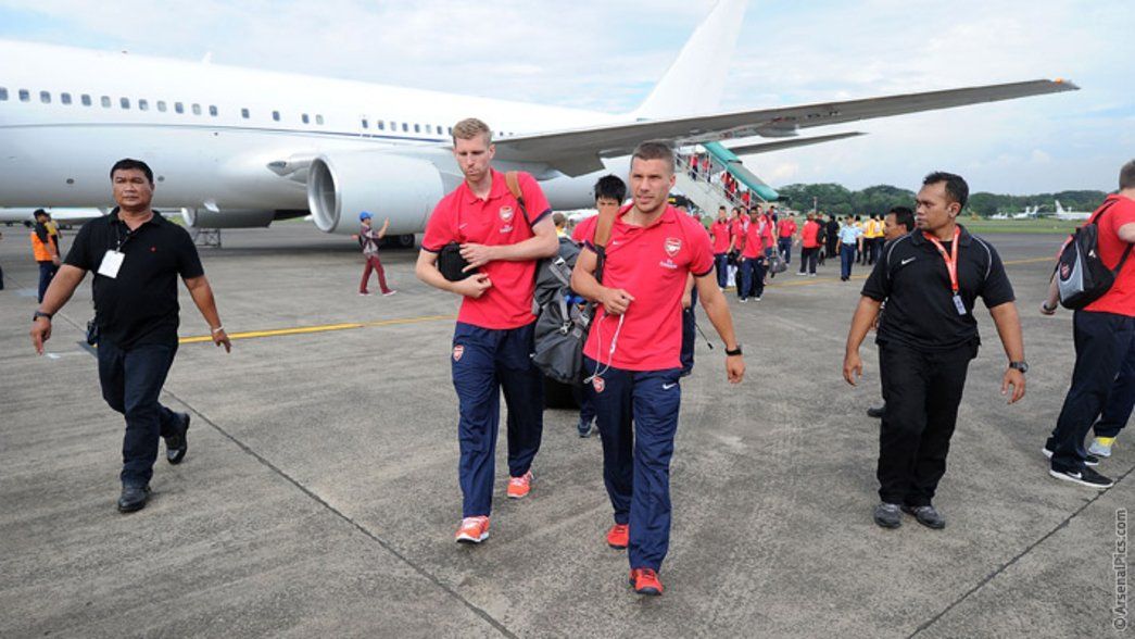 The team arrive in Indonesia