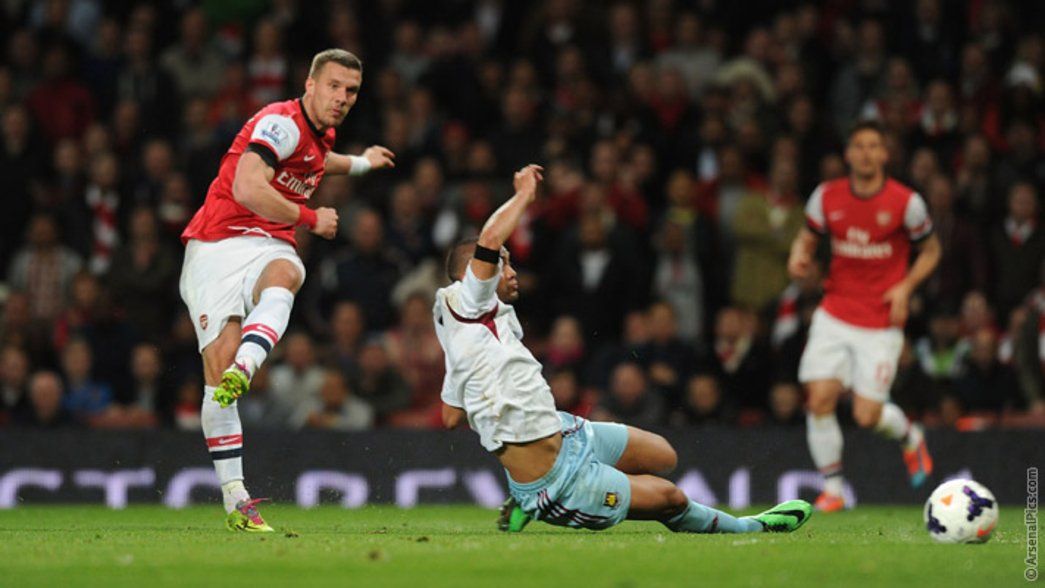 13/14: Arsenal 3-1 West Ham United - Lukas Podolski