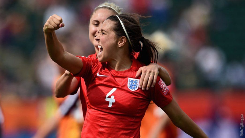 Fara Williams in action for England