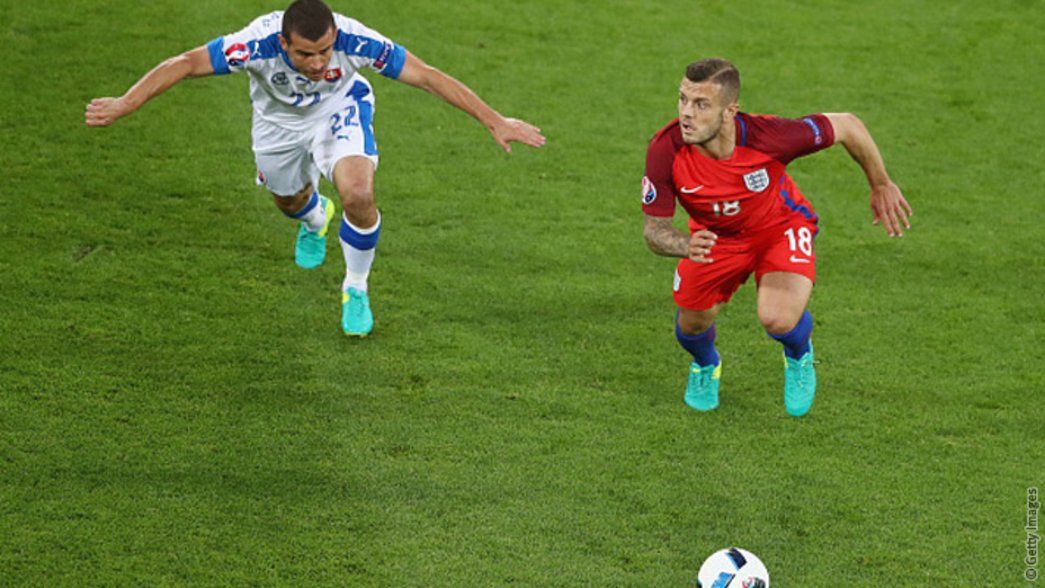 Wilshere in action for England