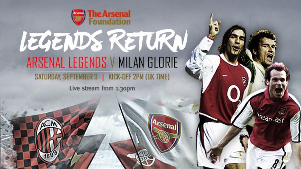 Arsenal Legends live stream - USE