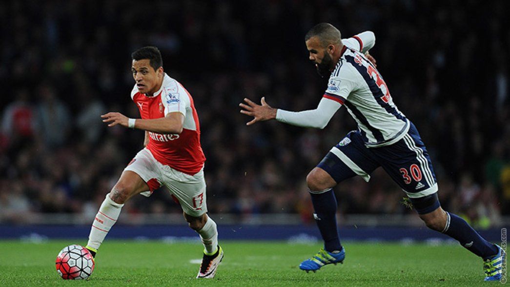 Alexis in action against West Brom