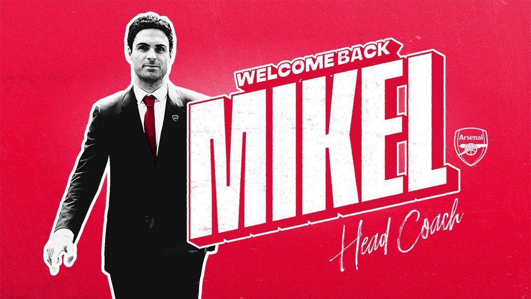 Mikel Arteta announcement graphic