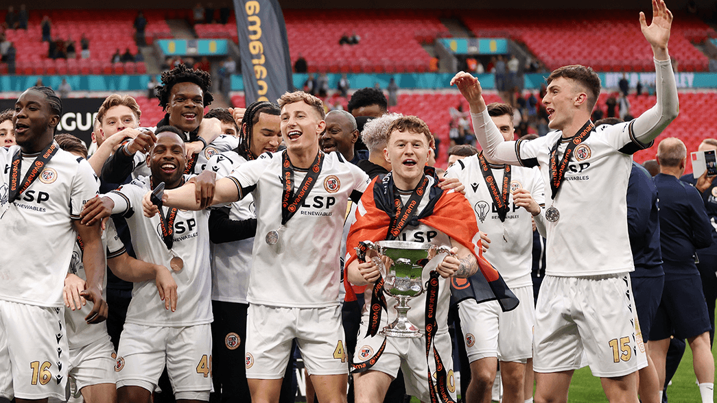 Alex Kirk's Bromley celebration promotion to the Football League