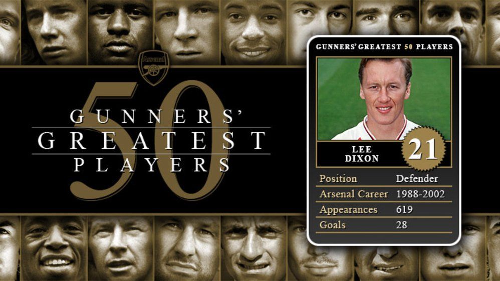 Gunners' Greatest 50 players 21 - Lee Dixon 