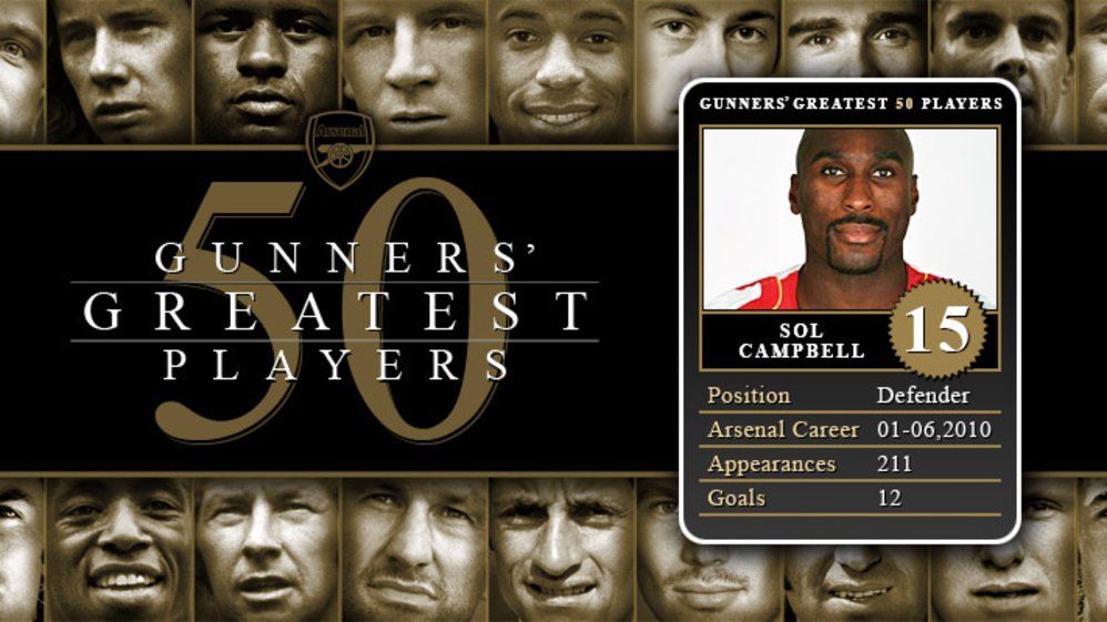 Greatest 50 Players - 15 Sol Campbell