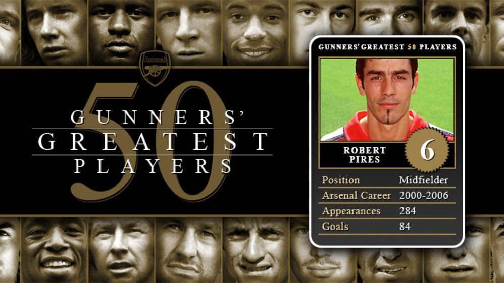 Greatest 50 Players 6  Robert Pires
