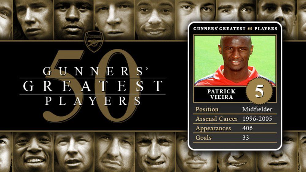 Greatest 50 Players 5 Patrick Vieira