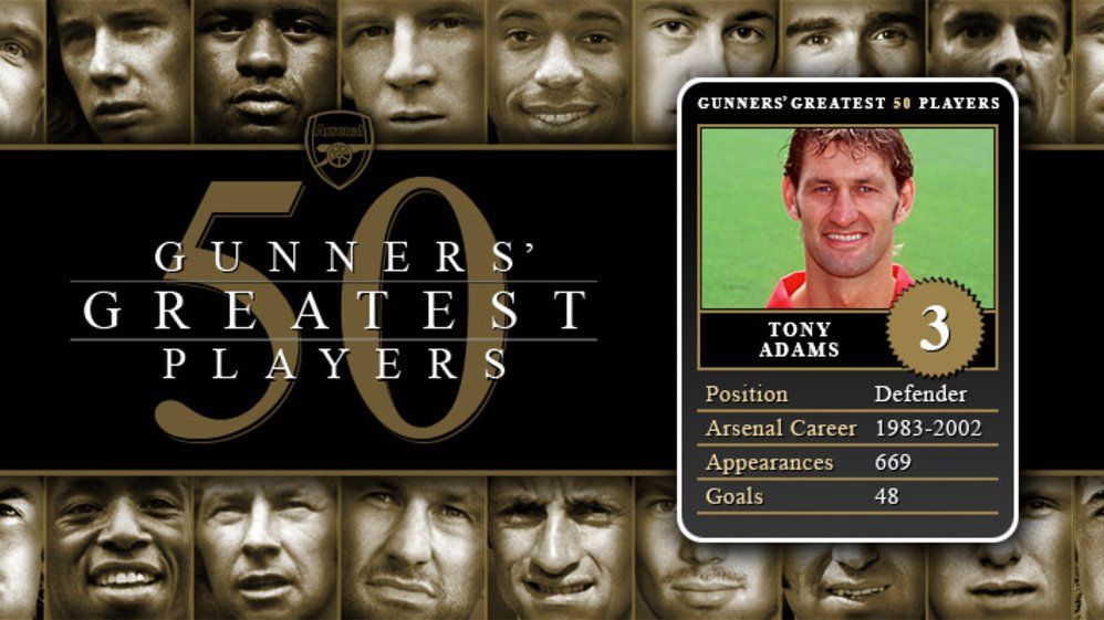 Greatest 50 Players 3 Tony Adams