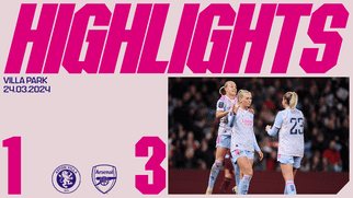 Highlights | Aston Villa Women 1-3 Arsenal