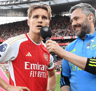 Odegaard's full-time speech to the Emirates crowd