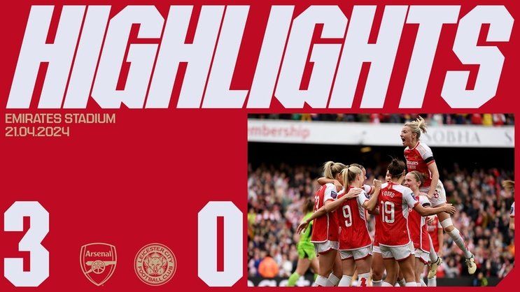 Highlights: Arsenal Women 3-0 Leicester City