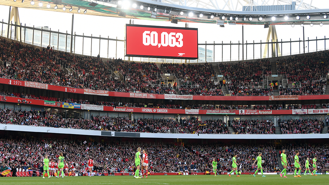 Arsenal Women Record Attendance