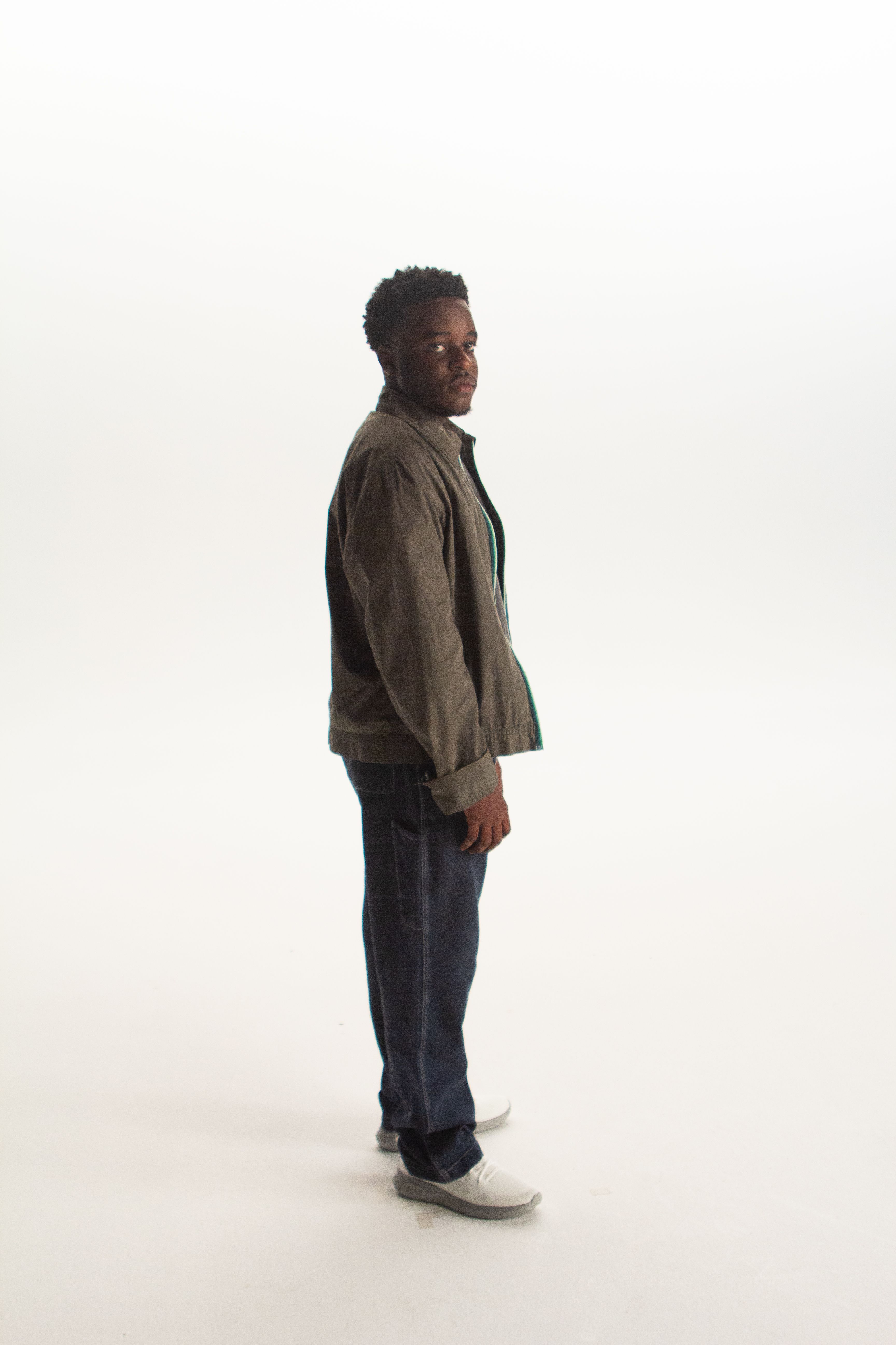 An image of an Arsenal supporter modelling the new Invincibles Collection