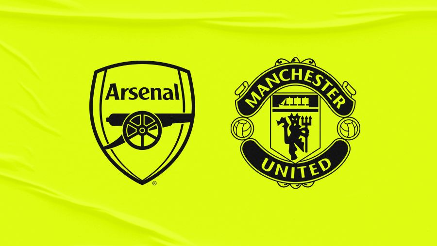 An image of the Arsenal and Manchester United crests