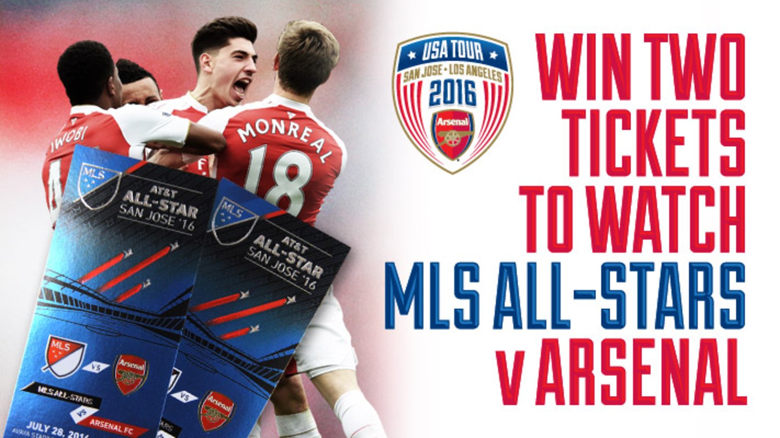 Win MLS AllStars v Arsenal tickets News