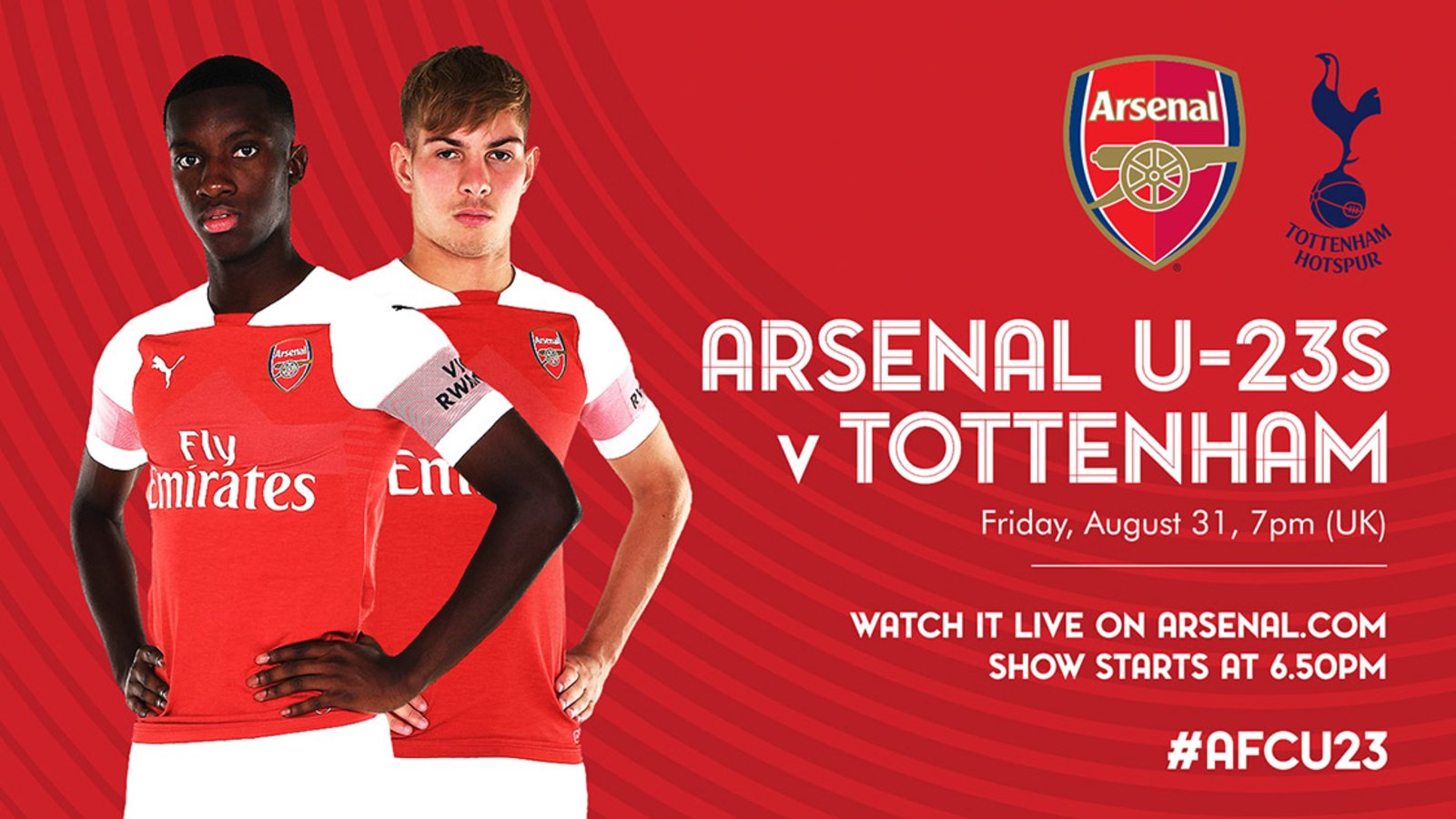 Watch our under-23s LIVE on Arsenal Academy News Arsenal