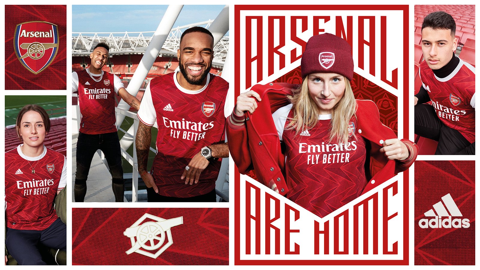 The new adidas x Arsenal home kit 