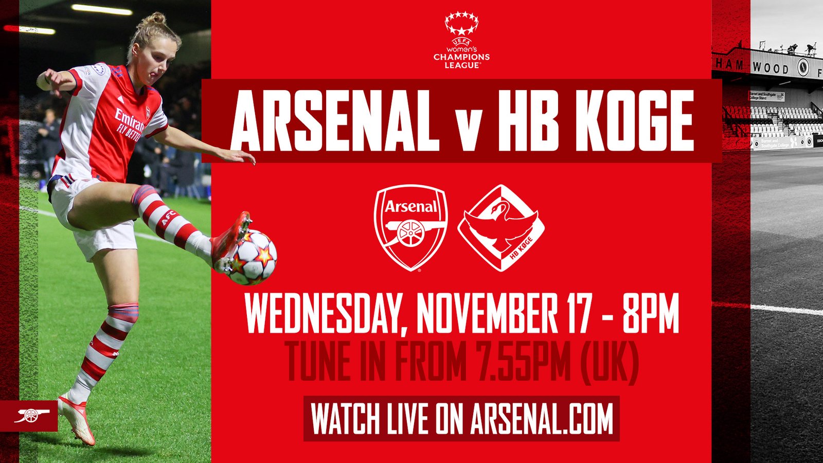 Watch Arsenal Women live on Wednesday night! Video News Arsenal