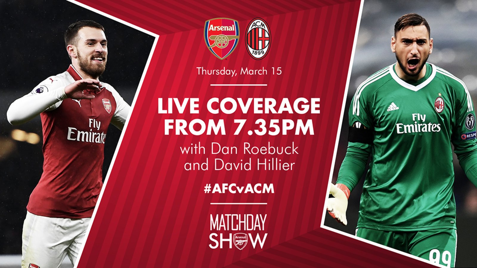 Follow the AC Milan match LIVE on Arsenal News Arsenal