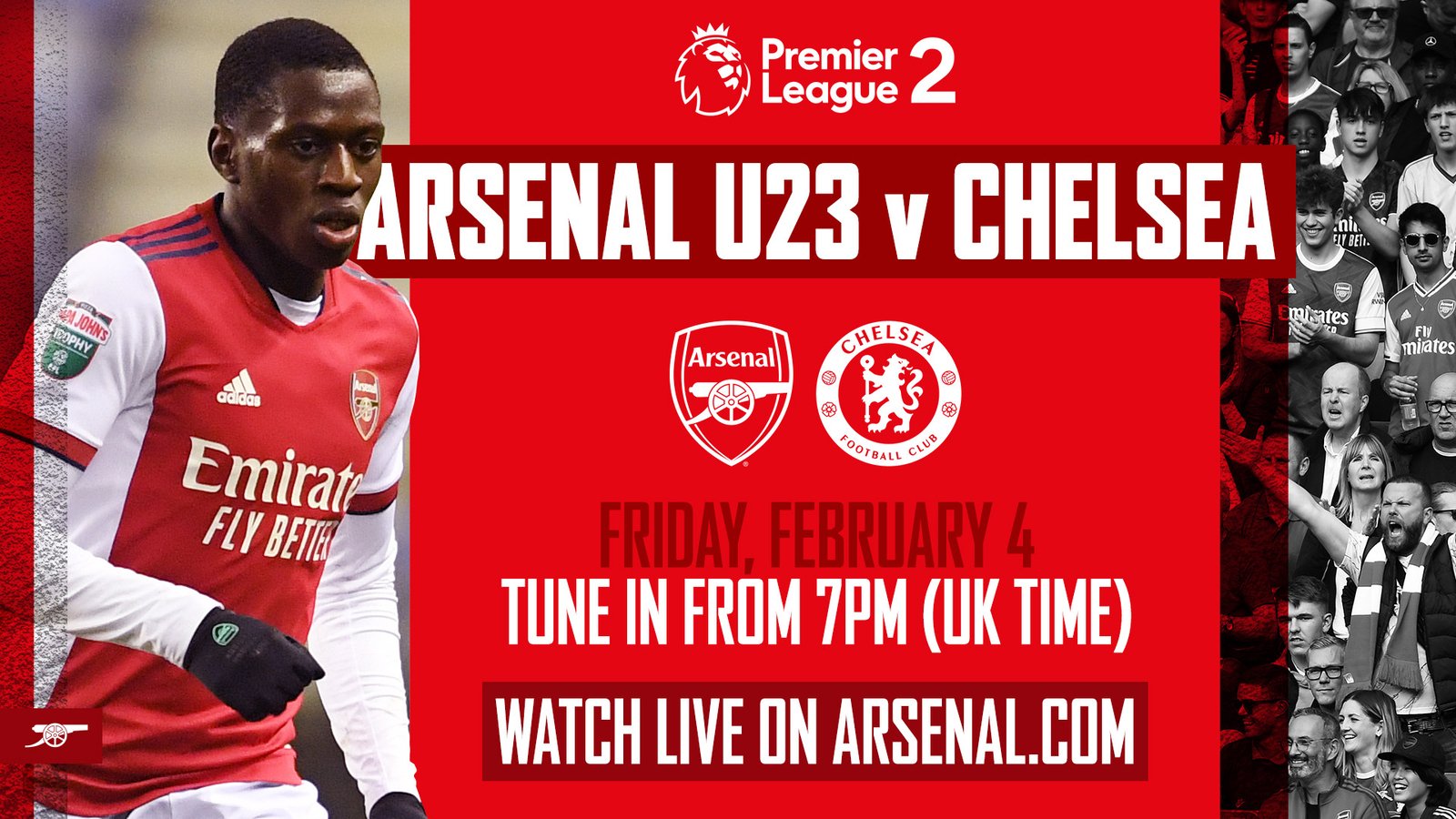 Watch our under-23s LIVE on Arsenal News Arsenal