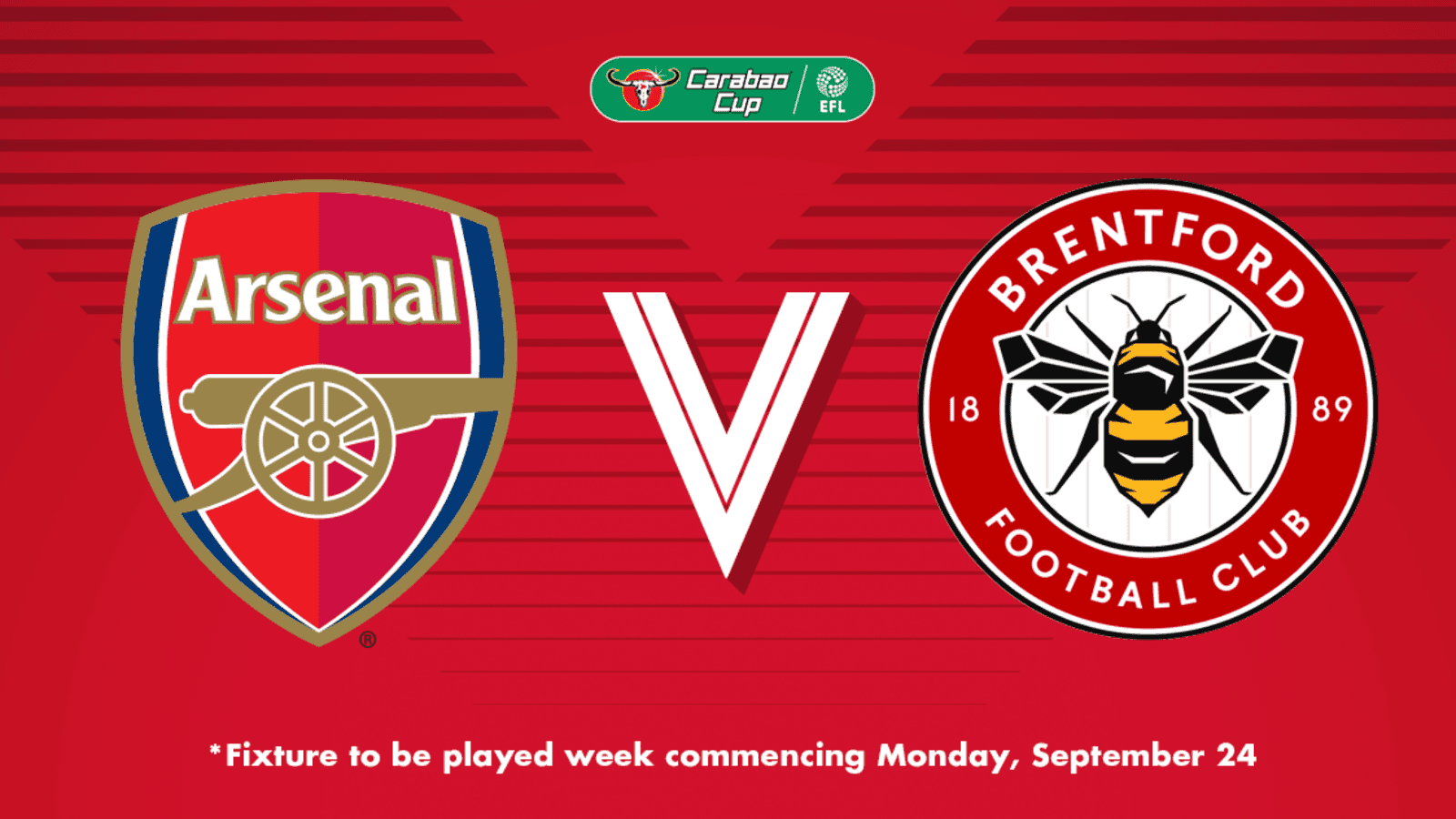 We will face Brentford in Carabao Cup third round News Arsenal
