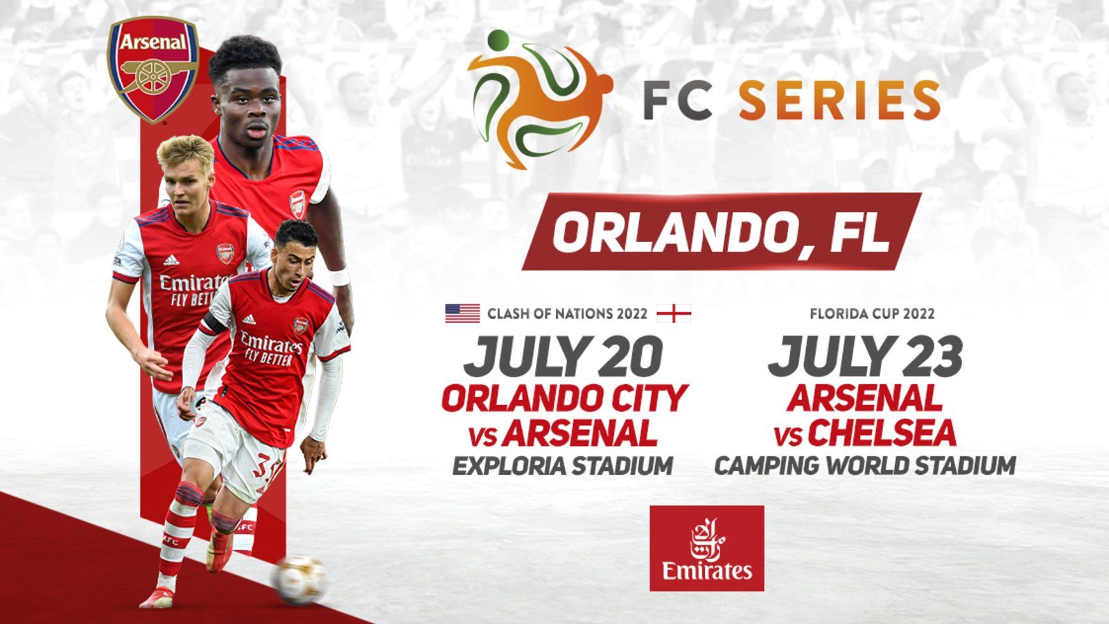 Arsenal to head to the US to compete in FC Series, News