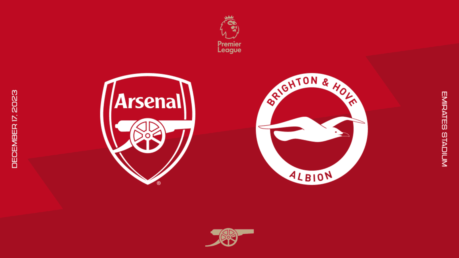 Arsenal vs Brighton & Hove Albion - Dec 17, 2023