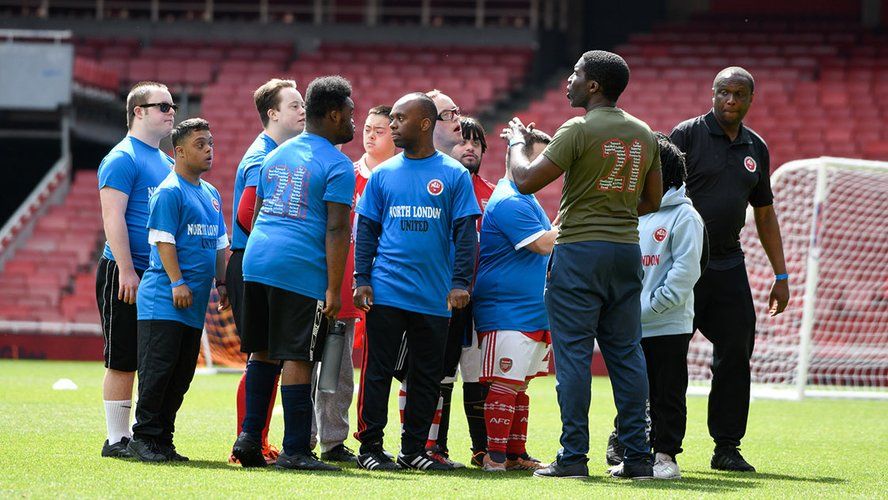 Arsenal in the Community Play on the Pitch