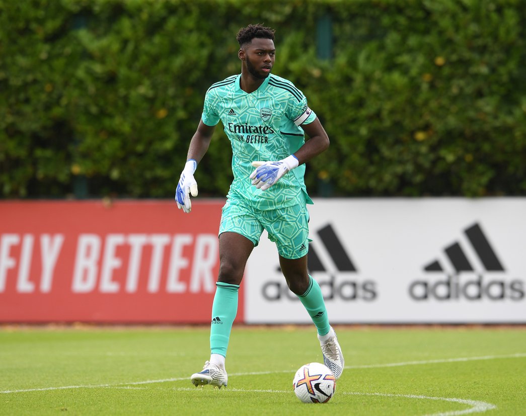 Nigerian Goalie selected as Arsenal captain in second half of behind close door friendly
