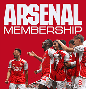 Players celebrate, Arsenal Membership creative