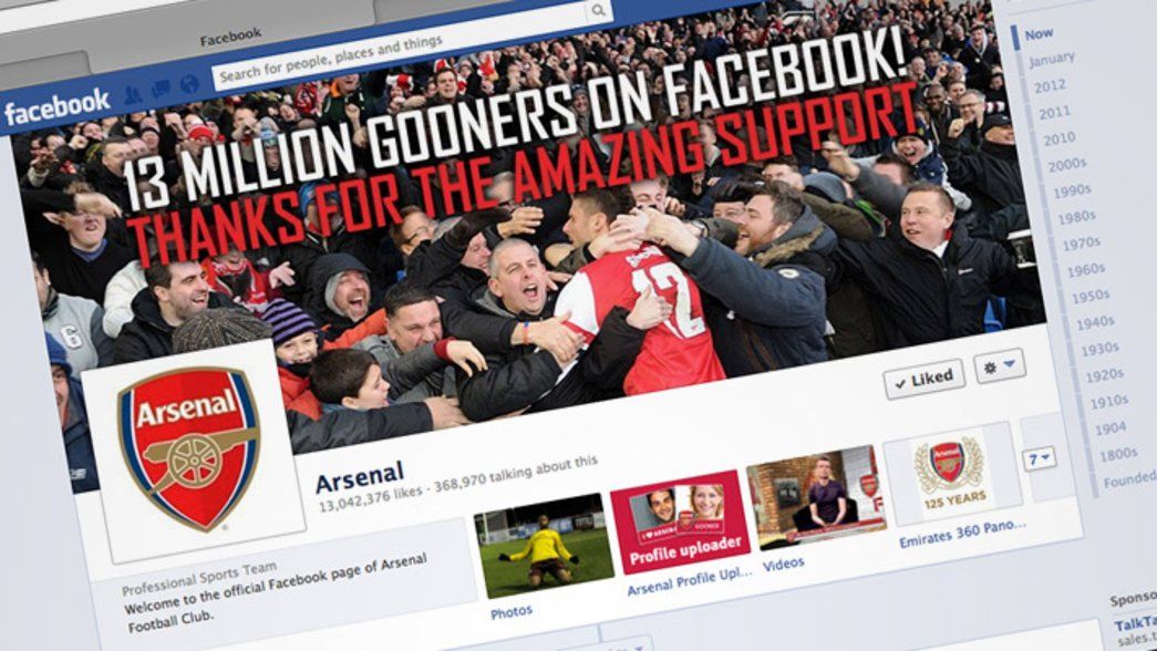 Arsenal on Facebook