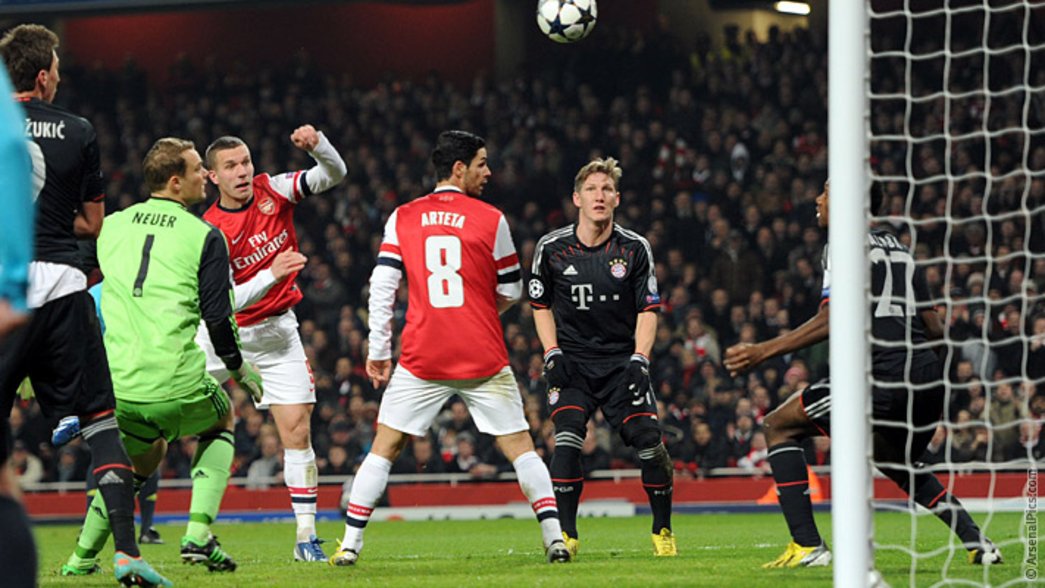 12/13: Arsenal 1-3 Bayern Munich - Lukas Podolski