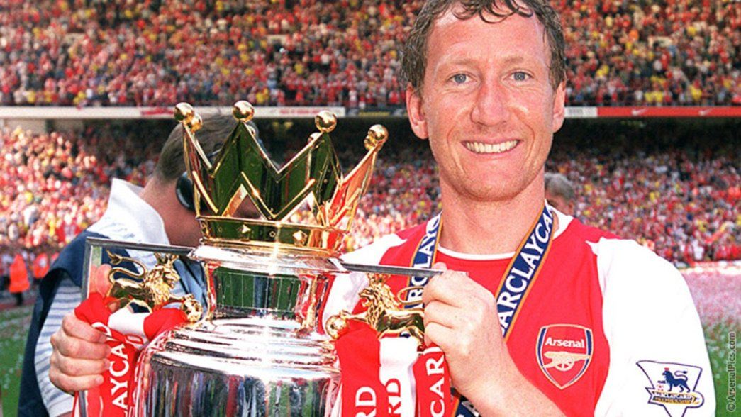 Ray Parlour with the Premier League trophy