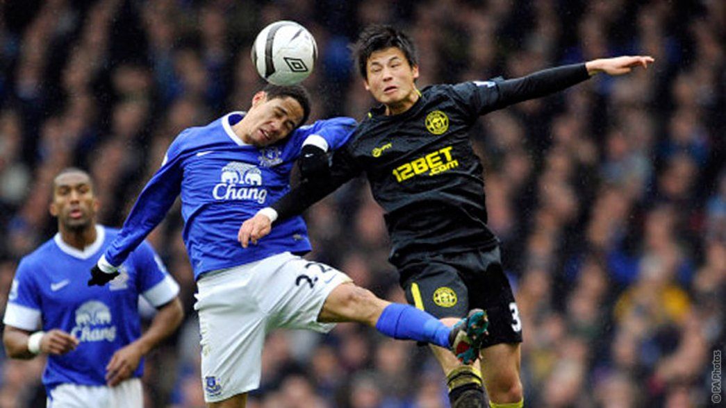 Ryo in action on loan at Wigan