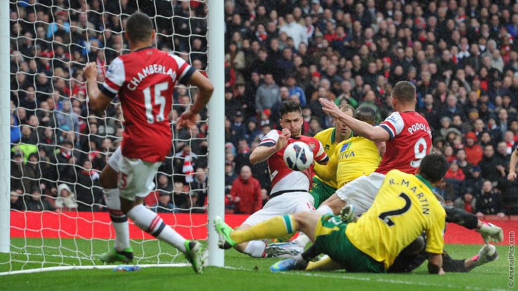 12/13: Arsenal 3-1 Norwich City - Olivier Giroud