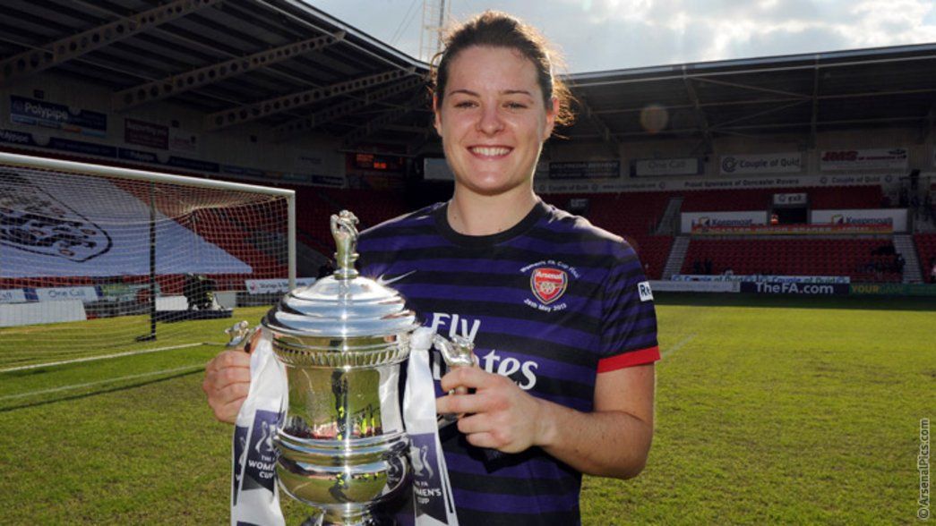 Jennifer Beatie with the FA Women's Cup