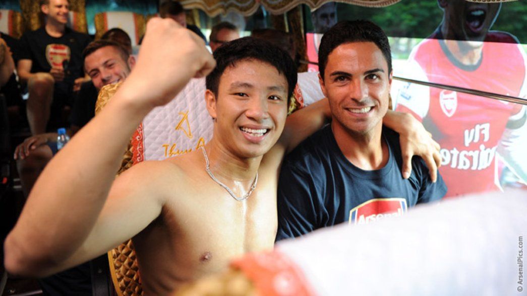 'The Running Man' with Mikel Arteta