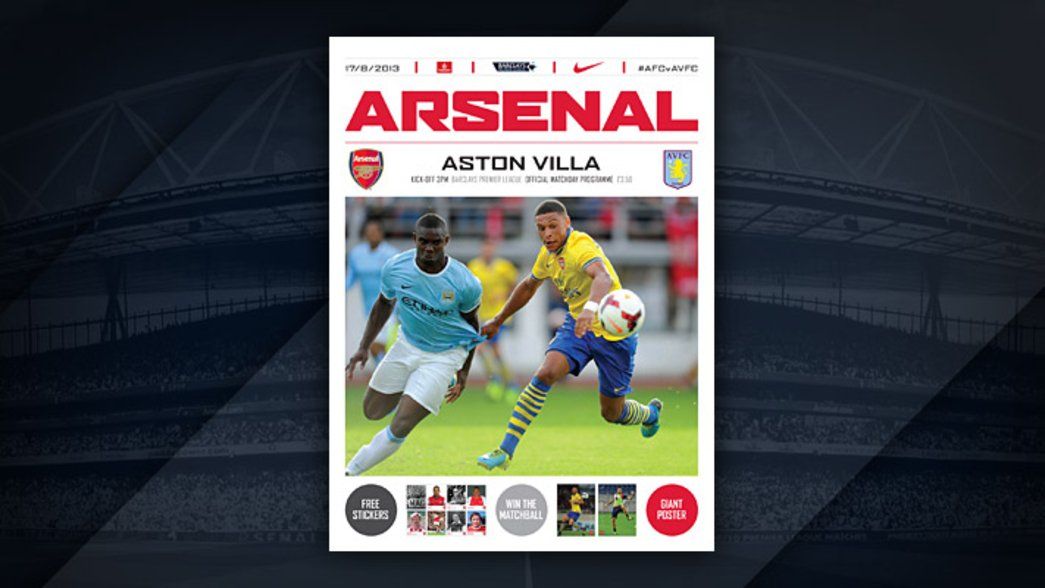 Programme - Arsenal v Aston Villa