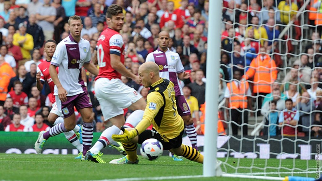 13/14: Arsenal 1-3 Aston Villa - Olivier Giroud