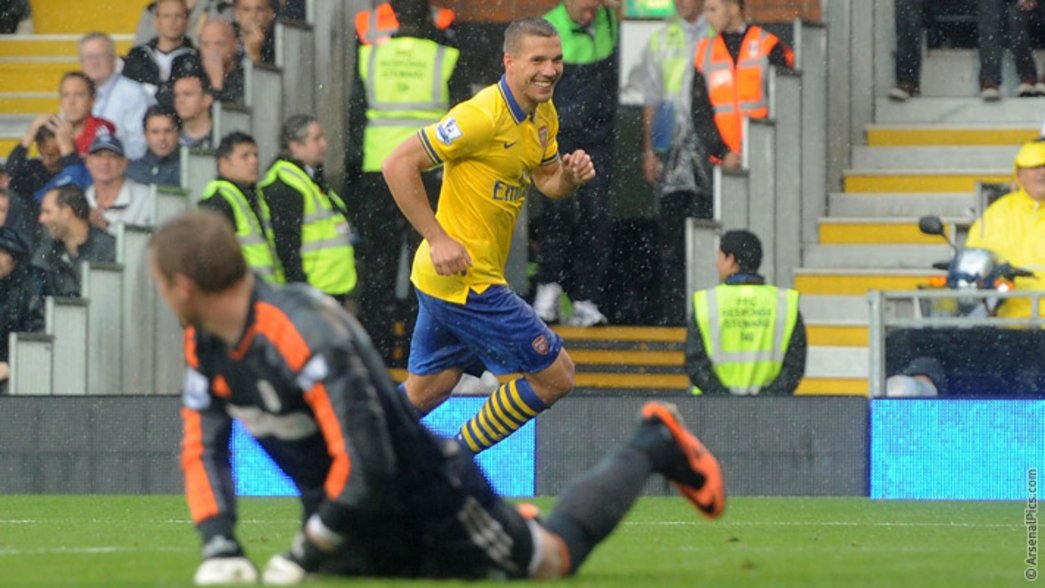 13/14: Fulham 1-3 Arsenal - Lukas Podolski