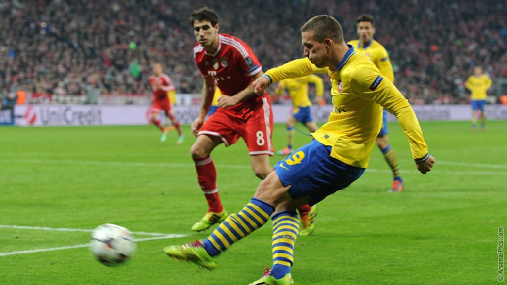 13/14: Bayern Munich 1-1 Arsenal - Lukas Podolski