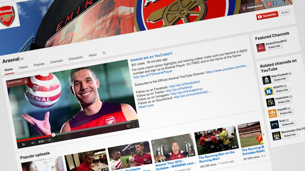 Arsenal launch official YouTube channel | News | Arsenal.com