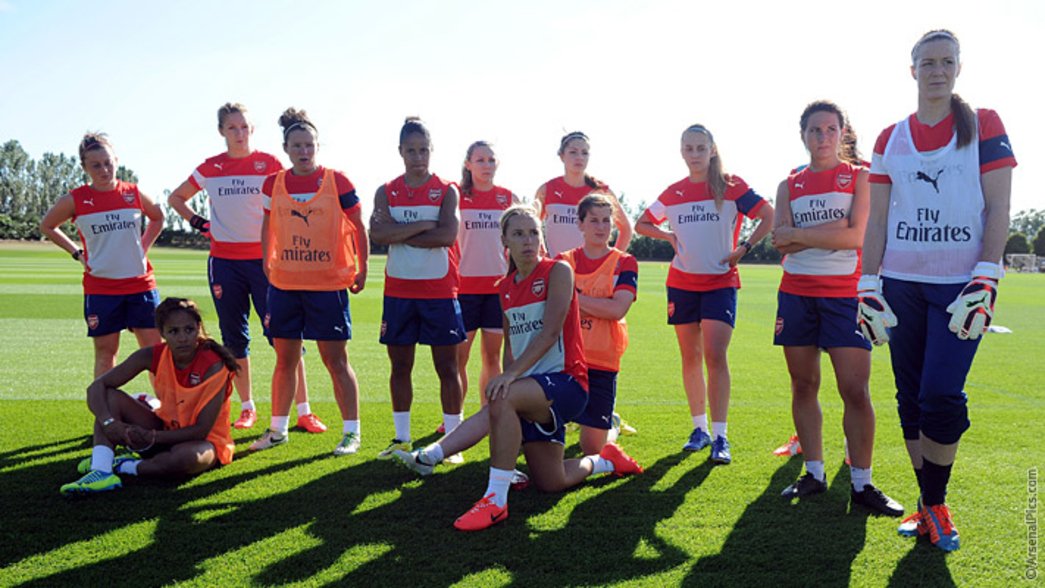 Arsenal Ladies in training