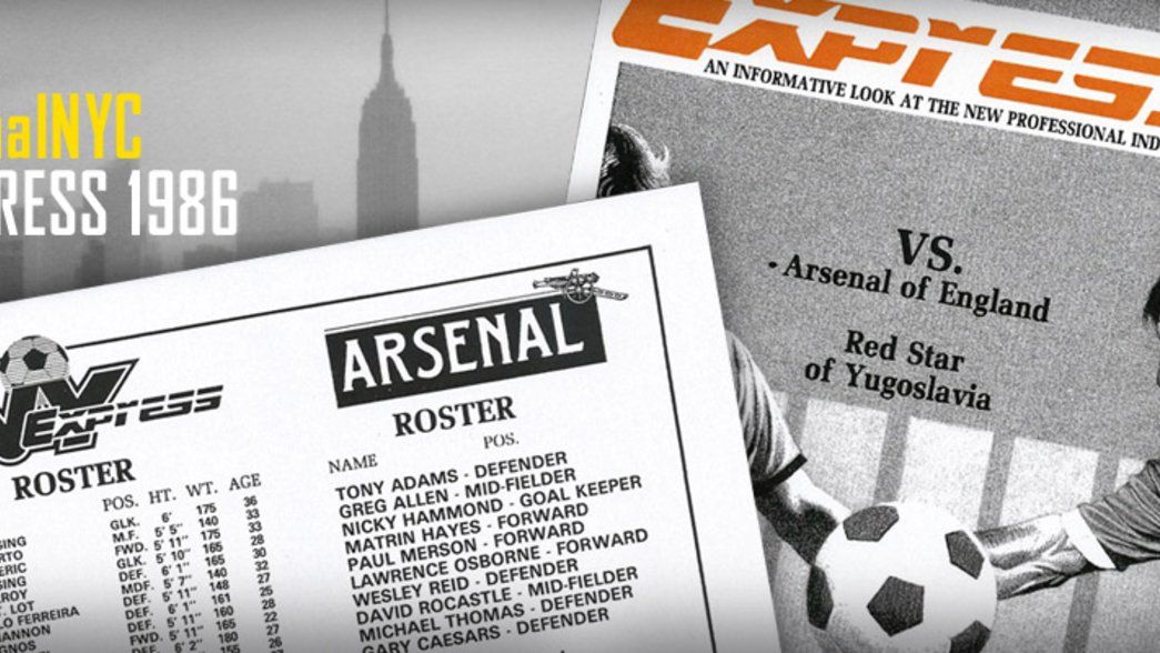 NY Express v Arsenal - 1986
