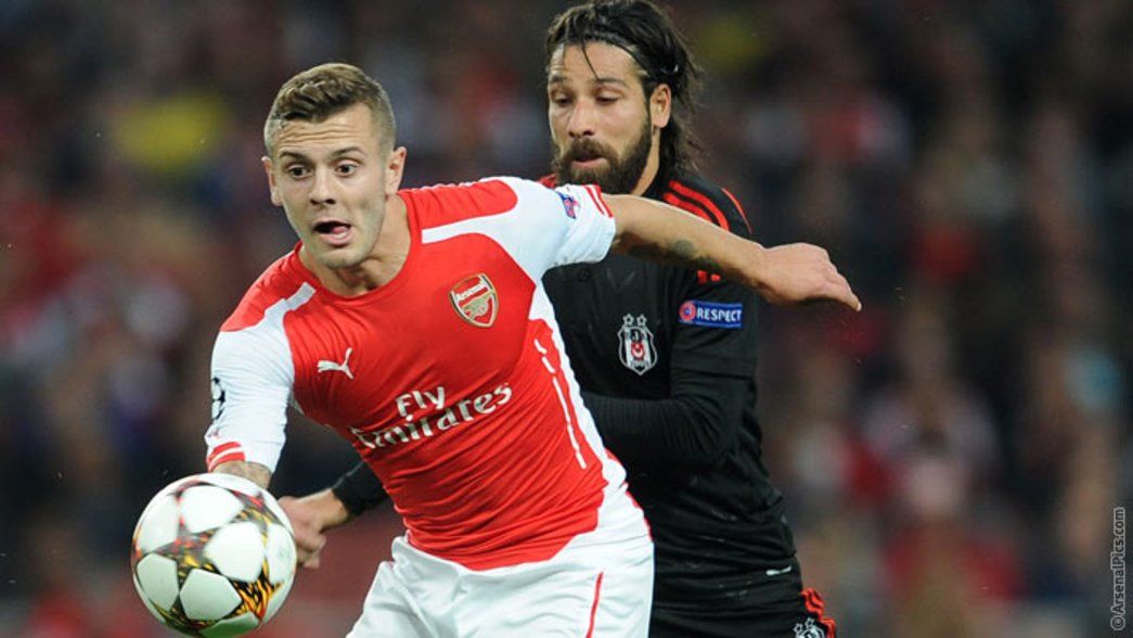 Jack Wilshere put in a stirring performance in midfield