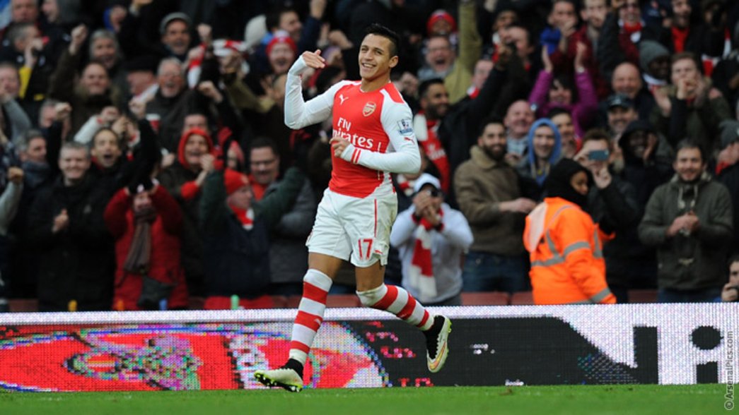 14/15: Arsenal 3-0 Stoke City - Alexis Sanchez